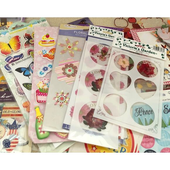 Mixed Lot Scrapbooking Crafting Stickers Holiday and All Occasions Most Unopened - Picture 5 of 9